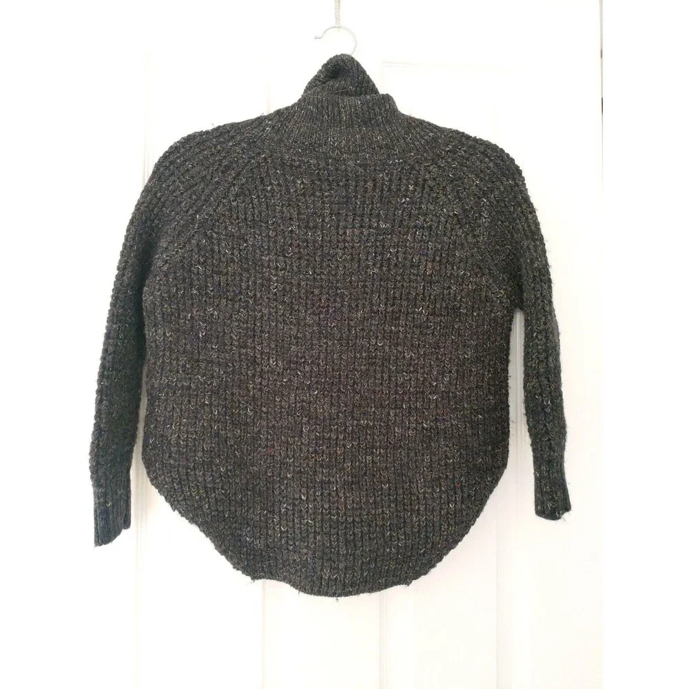 free people women's sweater XS Gray Cropped Wool - Picture 3 of 5
